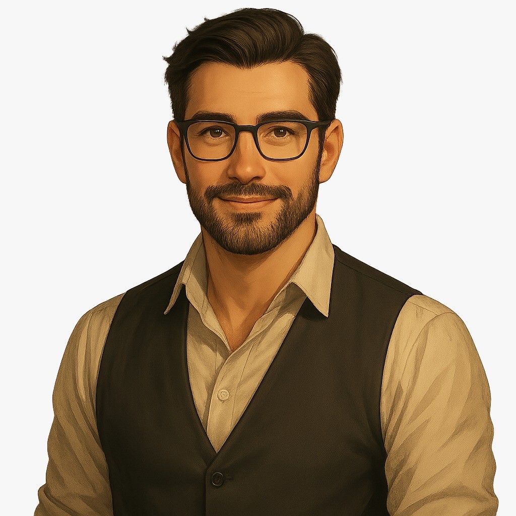 Headshot of LitRPG author Chris Wood, smiling at the camera.